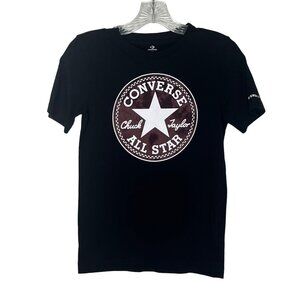 Converse All Star Chuck Taylor Tshirt Boys Size Medium Black Cotton